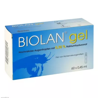 BIOLAN Gel-øyedråper, 60X0,45 ml