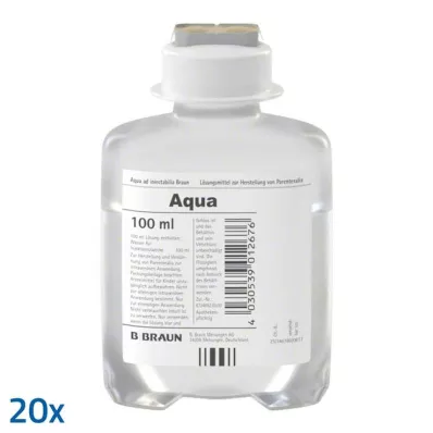 AQUA AD injectabilia Ecoflac Plus injeksjonsvæske, oppløsning, 20X100 ml