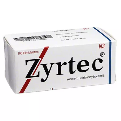 ZYRTEC Filmdrasjerte tabletter, 100 stk ZYRTEC Filmdrasjerte tabletter, 100 stk