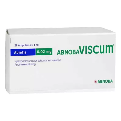 ABNOBAVISCUM Abietis 0,02 mg ampuller, 21 stk