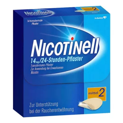 NICOTINELL 14 mg/24-timers plaster 35 mg, 14 stk NICOTINELL 14 mg/24-timers plaster 35 mg, 14 stk