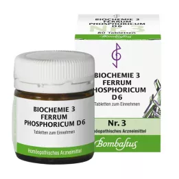 BIOCHEMIE 3 Ferrum phosphoricum D 6 tabletter, 80 stk