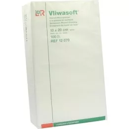 VLIWASOFT Ikke-vevde kompresser 10x20 cm, usterile, 4 l., 100 stk