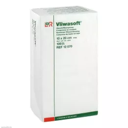 VLIWASOFT Ikke-vevde kompresser 10x20 cm, usterile, 4 l., 100 stk