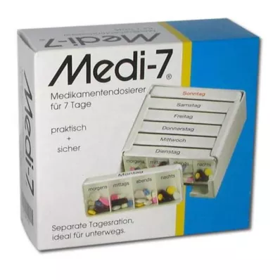 MEDI 7 medisin dos.f.7 dager hvit, 1 stk MEDI 7 medisin dos.f.7 dager hvit, 1 stk