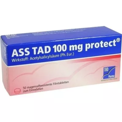 ASS TAD 100 mg beskyttende enterotabletter med filmdrasjering, 50 stk