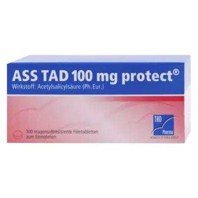 ASS TAD 100 mg beskyttende enterotabletter med filmdrasjering, 100 stk ASS TAD 100 mg beskyttende enterotabletter med filmdrasjering, 100 stk