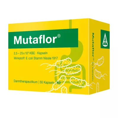 MUTAFLOR magsaftresistente harde kapsler, 50 stk MUTAFLOR magsaftresistente harde kapsler, 50 stk
