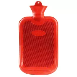 WÄRMFLASCHE Gummi 2 l dobbeltlamell, 1 stk