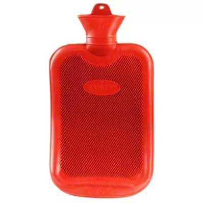 WÄRMFLASCHE Gummi 2 l dobbeltlamell, 1 stk