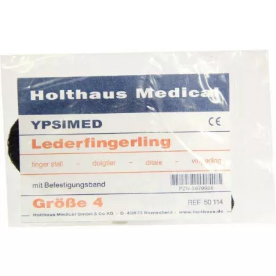 LEDERFINGERLING YPSIMED størrelse 4, 1 stk