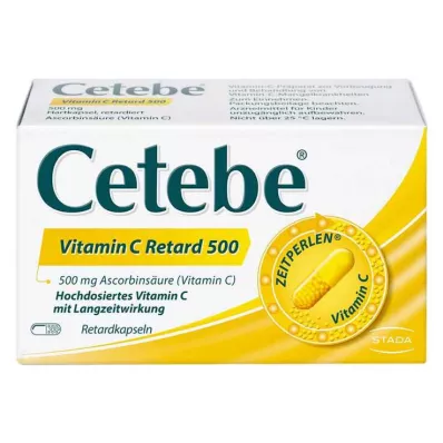 CETEBE C-vitamin kapsler med langsom frigivelse 500 mg, 30 stk CETEBE C-vitamin kapsler med langsom frigivelse 500 mg, 30 stk