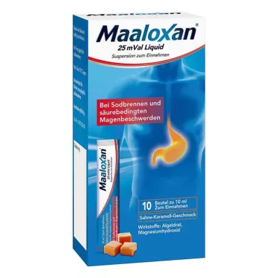 MAALOXAN 25 mVal væske, 10X10 ml