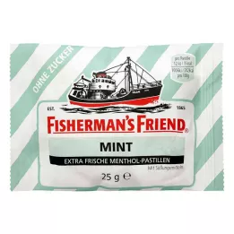 FISHERMANS FRIEND mynte uten sukkerpastiller, 25 g