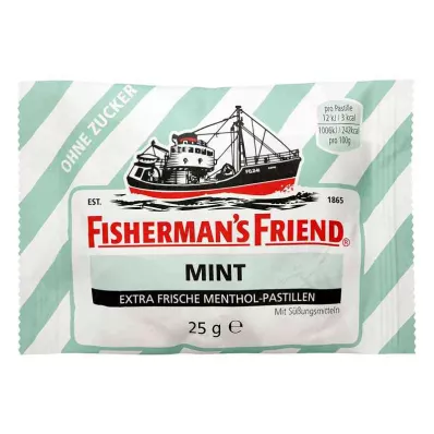 FISHERMANS FRIEND mynte uten sukkerpastiller, 25 g