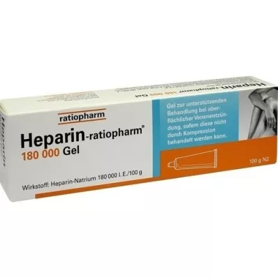 HEPARIN-RATIOPHARM 180 000 I.E. gel, 100 g