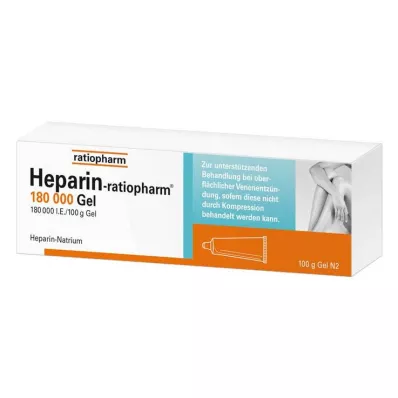 HEPARIN-RATIOPHARM 180 000 I.E. gel, 100 g