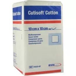 CUTISOFT Bomull Compr.10x10 cm unster.12x, 100 stk