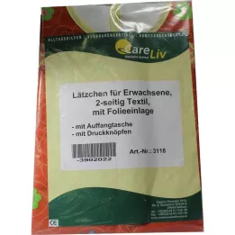 LÄTZCHEN Forlengelse med lomme, 2-sidig tex. med fol. trykknapper, 1 stk