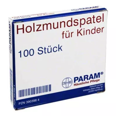 MUNDSPATEL Tre til barn, 100 stk MUNDSPATEL Tre til barn, 100 stk