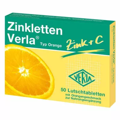 ZINKLETTEN Verla Orange sugetabletter, 50 stk ZINKLETTEN Verla Orange sugetabletter, 50 stk