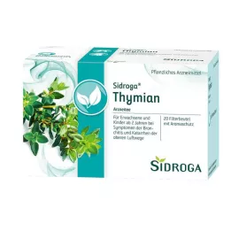 SIDROGA Filterpose med timian-te, 20X1,6 g