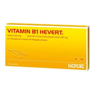 VITAMIN B1 HEVERT ampuller, 10 stk