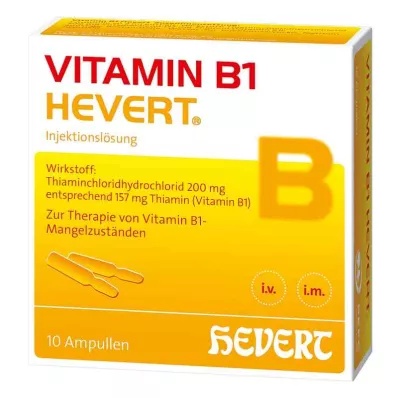 VITAMIN B1 HEVERT ampuller, 10 stk