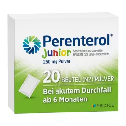 PERENTEROL Junior 250 mg pulverpose, 20 stk
