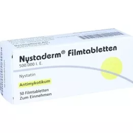 NYSTADERM Filmdrasjerte tabletter, 50 stk