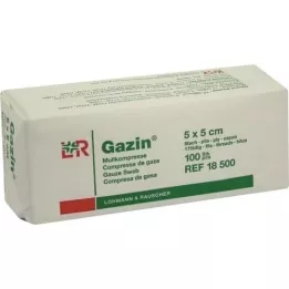 GAZIN Gasbind komp.5x5 cm usteril 8x Op, 100 stk