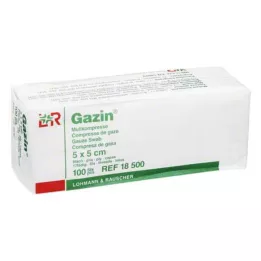 GAZIN Gasbind komp.5x5 cm usteril 8x Op, 100 stk