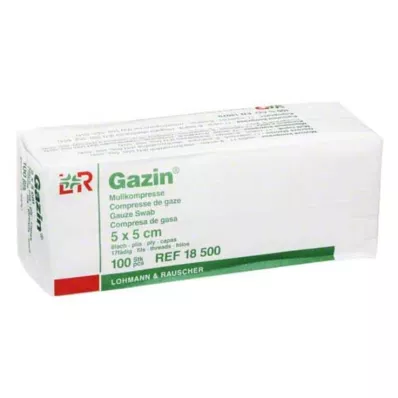 GAZIN Gasbind komp.5x5 cm usteril 8x Op, 100 stk