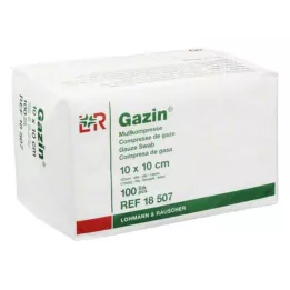 GAZIN Gasbind komp.10x10 cm usteril 12x op, 100 stk