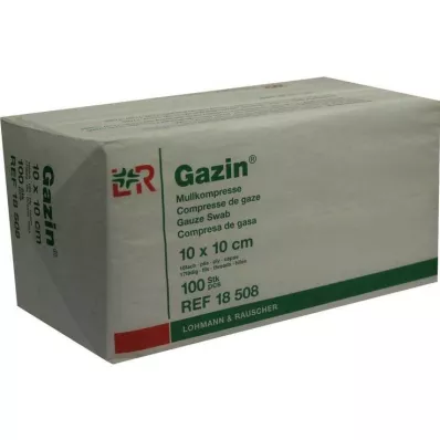 GAZIN Gasbind komp.10x10 cm usteril 16x op, 100 stk