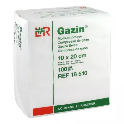 GAZIN Gasbind komp.10x20 cm usteril 12x op, 100 stk