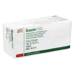 GAZIN Gaze komp.7,5x7,5 cm usteril 12x RK, 100 stk