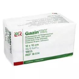 GAZIN Gasbind komp.10x10 cm usteril 12x RK, 100 stk