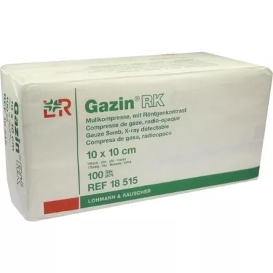 GAZIN Gasbind komp.10x10 cm usteril 16x RK, 100 stk