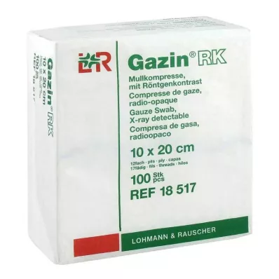 GAZIN Gasbind komp.10x20 cm usteril 12x RK, 100 stk