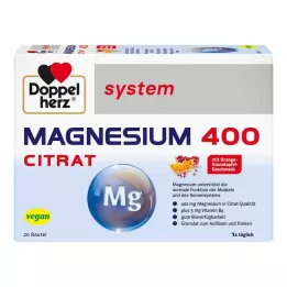 DOPPELHERZ Magnesium 400 Citrate systemgranulat, 20 stk