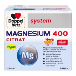 DOPPELHERZ Magnesium 400 Citrate systemgranulat, 40 stk