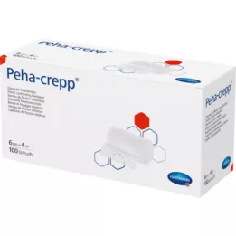 PEHA CREPP Fikseringsbandasje 6 cmx4 m komp.verp., 100 stk