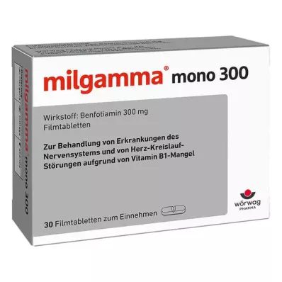 MILGAMMA mono 300 filmdrasjerte tabletter, 30 stk MILGAMMA mono 300 filmdrasjerte tabletter, 30 stk