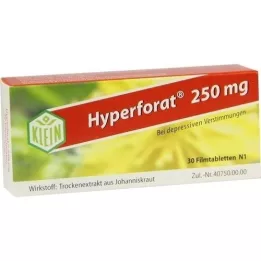 HYPERFORAT 250 mg filmdrasjerte tabletter, 30 stk