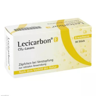 LECICARBON E CO2 Laxans suppositorier for voksne, 30 stk LECICARBON E CO2 Laxans suppositorier for voksne, 30 stk
