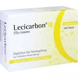 LECICARBON E CO2 Laxans suppositorier for voksne, 100 stk