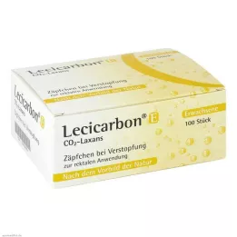 LECICARBON E CO2 Laxans suppositorier for voksne, 100 stk
