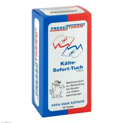 PRESSOTHERM Kald øyeblikkelig avtørking, 10 stk PRESSOTHERM Kald øyeblikkelig avtørking, 10 stk