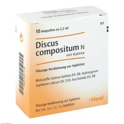 DISCUS compositum N med Kalmia-ampuller, 10 stk DISCUS compositum N med Kalmia-ampuller, 10 stk